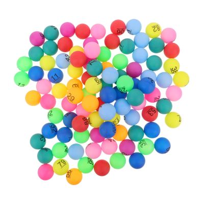 SUPVOX 100pcs Bingo Game Balls Balls Colorful for Party Decorations Vending Machine for Raffle Games