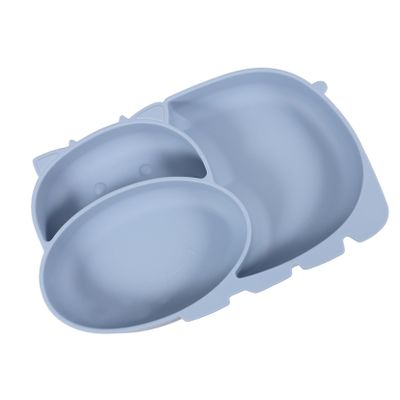 DECHOUS Adorable Silicone Boys and Girls Plate Toddler Dinnerware Feed Bowl Divided Plates for Boys and Girls