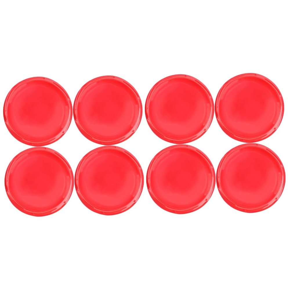 DECHOUS 8pcs Gyro Disk Toy Professional Burst Game Equipment Plastic for Boys and Girls Fun Gyro Game Accessories Red for Indoor and