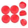 DECHOUS 8pcs Gyro Disk Toy Professional Burst Game Equipment Plastic for Boys and Girls Fun Gyro Game Accessories Red for Indoor and view 2