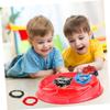 DECHOUS 8pcs Gyro Disk Toy Professional Burst Game Equipment Plastic for Boys and Girls Fun Gyro Game Accessories Red for Indoor and view 4