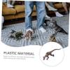 ERINGOGO Dinosaur Decoration Mini Dinosaur Decorative Models Simulation Educational Vivid Crafts Black Plastic view 3