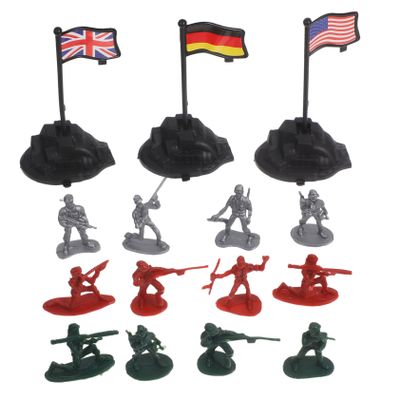 Kisangel 300pcs Toy Soldier Plastic Army Guys Toys Modern Soldier Model Table Play