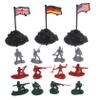 Kisangel 300pcs Toy Soldier Plastic Army Guys Toys Modern Soldier Model Table Play view 1