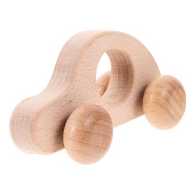 Milisten Wooden Push Car Toy for Grasping Training Vehicle Sturdy Natural Beech Lightweight and Smooth Design for Hand-Eye Coordination Development