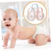 3Pcs Baby Pacifier Storage Case Dustproof and Portable Cartoon Panda Design Toddler Pacifier Holder for Home and Travel view 4