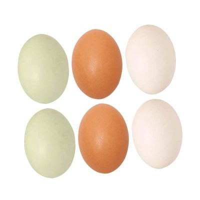 BESPORTBLE Easter Egg Craft Set 6 Realistic Wooden Fake Eggs for Kids DIY Projects