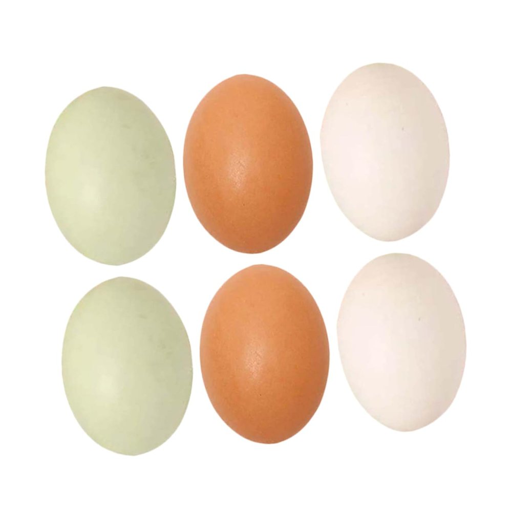 BESPORTBLE Easter Egg Craft Set 6 Realistic Wooden Fake Eggs for Kids DIY Projects