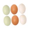 BESPORTBLE Easter Egg Craft Set 6 Realistic Wooden Fake Eggs for Kids DIY Projects view 1