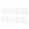 PERSELOSO 2pcs Acrylic Poker Chip Holder Tray Poker Chip Storage Case Organizer Accessories view 1