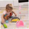 PACKOVE Boy Girl's Dustpan and Brush Set Broom and Scoop Set Boys and Girls Cleaning Playset Pet Material Safe for Toddlers view 4