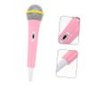 Abaodam Mini Microphone Prop for Boys and Girls Fun and Creative Pretend Play Microphone Model for Parties and Karaoke Events Realistic Simulation Design Pink view 3
