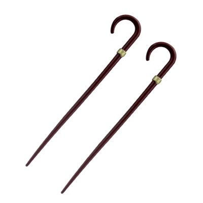 Kisangel 2pcs Miniature Walking Canes Vintage Dollhouse Accessories Design for Authentic Decor for Halloween Costumes and Scene Creation