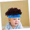 BESPORTBLE Elastic Boys and Girls Wig Cap Handmade Knitted Hat for Boys/girls Multi-use Photo Props Daily Wear Skin-friendly Woolen view 3