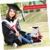 ABOOFAN Plush Bear Graduation Suit Graduation Bear Clothes Diy Cap Gown Set Season Decor view 3