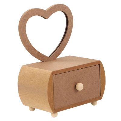 VALICLUD Love Dressing Table Boys and Girls Vanity Table DIY Dresser for Boys and Girls Unfinished Wood Craft Projects
