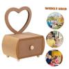 VALICLUD Love Dressing Table Boys and Girls Vanity Table DIY Dresser for Boys and Girls Unfinished Wood Craft Projects view 4