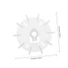 Zerodeko High Performance Motor Fan for Efficient Cooling Electric Fan Motors Locking Design for Stability Replacement Portable and view 2