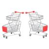 Abaodam 2pcs Mini Shopping Cart for Boys and Girls Two-Tier Hand Truck Dolly Small Wheels Decorative Storage Basket for Desk Office Bedroom view 1