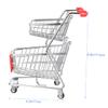 Abaodam 2pcs Mini Shopping Cart for Boys and Girls Two-Tier Hand Truck Dolly Small Wheels Decorative Storage Basket for Desk Office Bedroom view 2