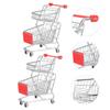 Abaodam 2pcs Mini Shopping Cart for Boys and Girls Two-Tier Hand Truck Dolly Small Wheels Decorative Storage Basket for Desk Office Bedroom view 3