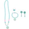 Abaodam 1set Play Jewelry for Girls Necklace Bracelet Earring Clip Boys and Girls Dress up and Cosplay Birthday view 1