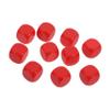 DECHOUS 10pcs Unfinished Acrylic Dice for Craft Projects Blank Small Dice for Games Teaching Tools Creative Activities Paintable Cubes for Parties and Family Fun