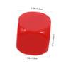 DECHOUS 10pcs Unfinished Acrylic Dice for Craft Projects Blank Small Dice for Games Teaching Tools Creative Activities Paintable Cubes for Parties and Family Fun view 2
