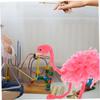 Abaodam Marionette Flamingo Puppet Interactive Plush Animal Toy for Stage Shows Creative and Family Fun Engaging Hand Puppet for Emotional Expression and Skill Development view 3