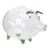 Abaodam Pig-Shaped Piggy Bank for Boys and Girls Large Adult Money Box Glass Coin Box Sturdy Base view 1