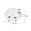 Abaodam Pig-Shaped Piggy Bank for Boys and Girls Large Adult Money Box Glass Coin Box Sturdy Base view 2