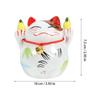 Abaodam 1pc Cute Cat Ceramic Bank Decorative Piggy Bank for Girls Cartoon Design for Saving Money and Home Decor for Desktop Use and Mood Relaxation view 2