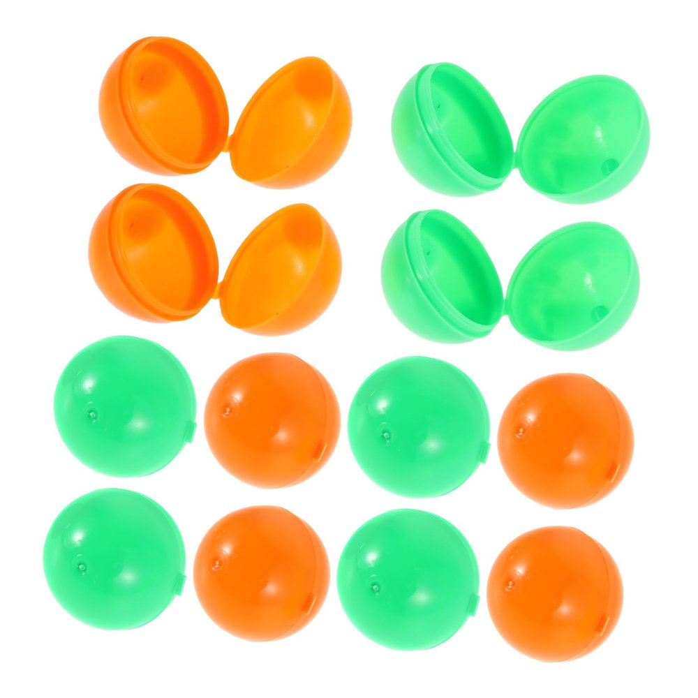 Mobestech 25pcs Plastic Balls Neon Lottery Balls Raffle Hollow for Fillable Prizes for School Company Bingo Parties Events
