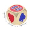 DECHOUS 4pcs Metal Dice for Party Games Decorative Dice Props for Poker and Tabletop Gaming Lightweight and Smooth Design for Fun Atmosphere view 2