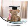 ABOOFAN Graduation Bear Dress Plush Toy Outfit Bachelor's to Doctoral Adorable Design Comfortable Fabric view 4