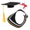ABOOFAN Graduation Bear Doll Clothes Plush Soft Toy Outfit Bachelor's to Phd Detailed Craftsmanship Fashionable Cap view 1