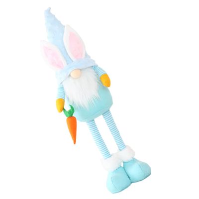 ABOOFAN 1 Pc Easter Theme Doll Adorable Long Legged Gnome with Carrot for Home Decoration Fun Photo Props Made with Skin Friendly Material for Comfort