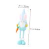ABOOFAN 1 Pc Easter Theme Doll Adorable Long Legged Gnome with Carrot for Home Decoration Fun Photo Props Made with Skin Friendly Material for Comfort view 3