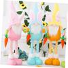 ABOOFAN 1 Pc Easter Theme Doll Adorable Long Legged Gnome with Carrot for Home Decoration Fun Photo Props Made with Skin Friendly Material for Comfort view 4
