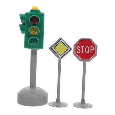 ARTIBETTER 3pcs Traffic Light Toy Simulation Safety Traffic Indicator for Boys and Girls Stop Sign for Boy Girl Early Education Playset