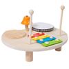 Vaguelly 1set Boy Girl Wooden Drum Set Xylophone and Percussion Instruments Multi-Functional Musical Toy for Toddlers for Parties and Creative Play view 1
