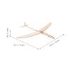 BESPORTBLE Sturdy Wooden Plane DIY Airplane Model Kit Long Glide Retro Airplane Model Decor Wood Toy Plane for Ages view 2