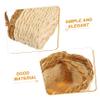Levemolo 2Pcs Mini Woven Basket Set Handcrafted Cotton Rope Storage Baskets for Dollhouse Accessories Cute Decorative for Candy and Snack Holders view 2