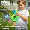Bubble Lawn Mower Toddler Toys, Engineering Car Bubble Grill Machine Maker Blower Kids Toy Cart,Ideal Gifts for 1-4 Year Old Boy,Girl, Outdoor Child Party Toys with 6X Bubbles Solution Refills,Green view 3