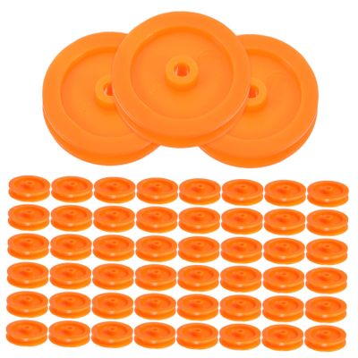Cabilock 100pcs Craft Pulley Wheels for Models Plastic Mini Gear Motor Accessories for and Compact Gear for Handicraft Projects