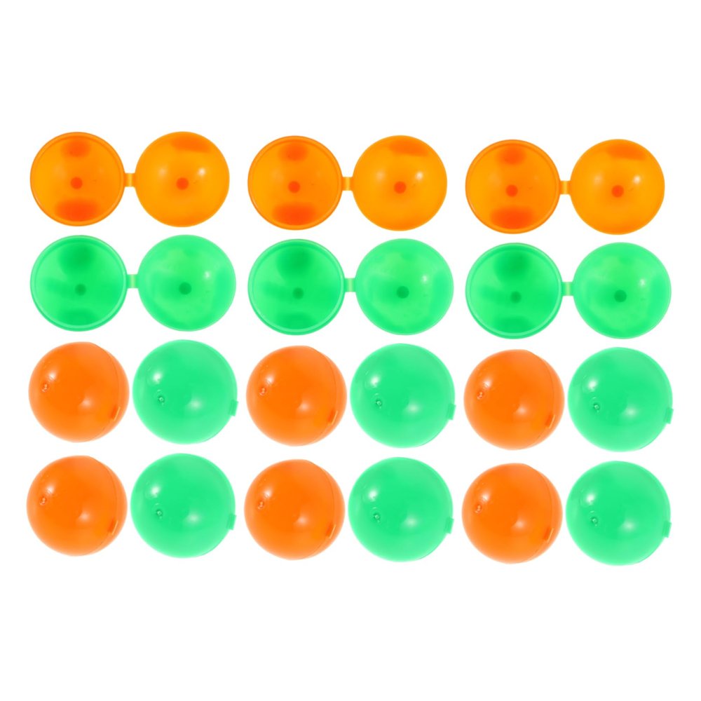 TOPPERFUN 25pcs Colorful Fillable Raffle Balls 4cm Lightweight Hollow Plastic Lottery Balls for Company School Bingo Games and Party Activities