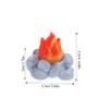 BESPORTBLE 10pcs Mini Resin Bonfire Model for Dollhouse Creative Landscape Decoration Fire Pit Accessories for Flower Pots and Miniature Scenes view 2