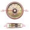 Caltric Deck Pulley Compatible with Exmark RAE702GEM44300 44" / RAE691GKA48C00 RAE708GEM48300 48" / RAE708GEM52300 RAE720CKC52300 52" 116-4669 126-9197 99-8912 13739 Radius E-Series view 2