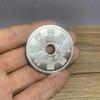 Antique Sterling Silver Mountain Ghost Money Antique Round Hole Mountain Ghost Flower view 3