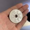 Antique Sterling Silver Mountain Ghost Money Antique Round Hole Mountain Ghost Flower view 4